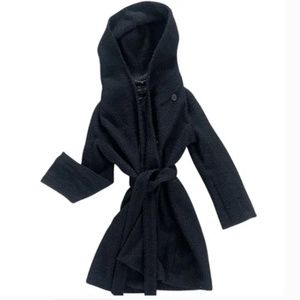 Bouclé Hooded 3/4 Swingcoat